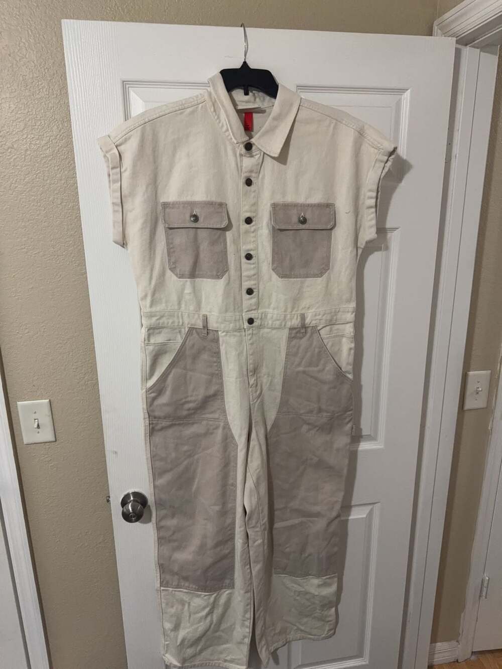 Woolrich Two-Tone Canvas Utility Jumpsuit - Picture 1 of 6
